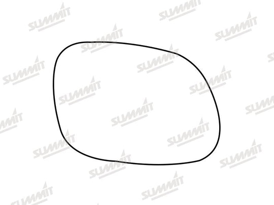 Summit Stick-On Standard Mirror Glass fits Kia Soul 14 to 17 RHS - Summit - My Roof Bars