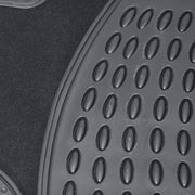 4 PCS Car Mats Rubber & Carpet Black Universal Fit Heavy Duty Non Slip - Sakura - My Roof Bars