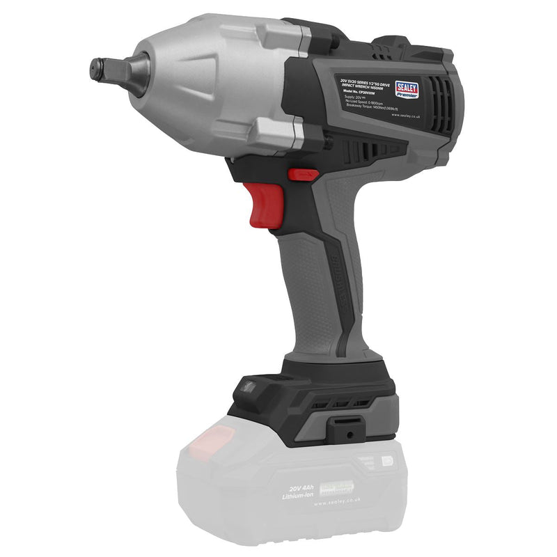 Premier SV20 Series Cordless Impact Wrench Kit 20V 4Ah - 2 Batteries - Sealey Premier - My Roof Bars