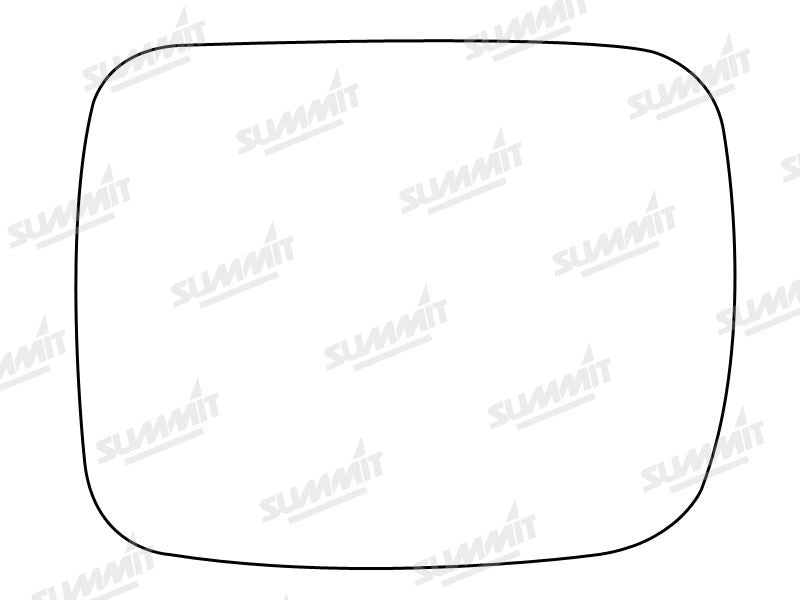Summit Stick-On Standard Mirror Glass fits Nissan Terrano Ford Maverick LHS - Summit - My Roof Bars