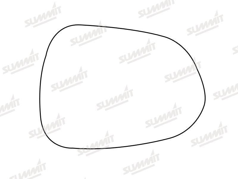 Summit Stick-On Standard Mirror Glass fits Honda Jazz 84 on RHS - Summit - My Roof Bars