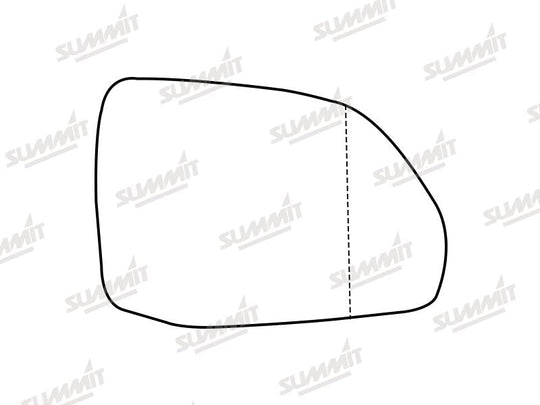 Summit Stick-On Aspheric Mirror Glass fits Audi Q7 & SQ7 16 On RHS - Summit - My Roof Bars