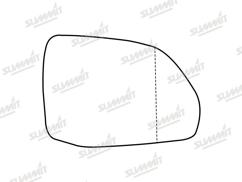 Summit Stick-On Aspheric Mirror Glass fits Audi Q7 & SQ7 16 On RHS - Summit - My Roof Bars