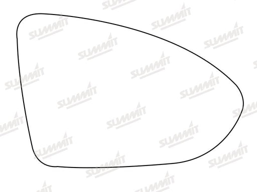 Summit Heated Base Plate With Blind Spot Mirror Glass fits VW Golf Mk 7 12 on RHS - Summit - My Roof Bars