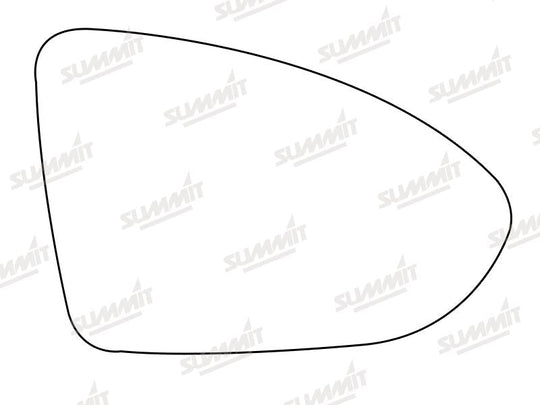 Summit Heated Base Plate With Blind Spot Mirror Glass fits VW Golf Mk 7 12 on RHS - Summit - My Roof Bars