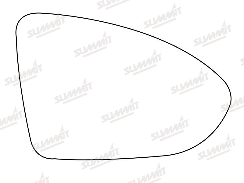 Summit Heated Base Plate With Blind Spot Mirror Glass fits VW Golf Mk 7 12 on RHS - Summit - My Roof Bars