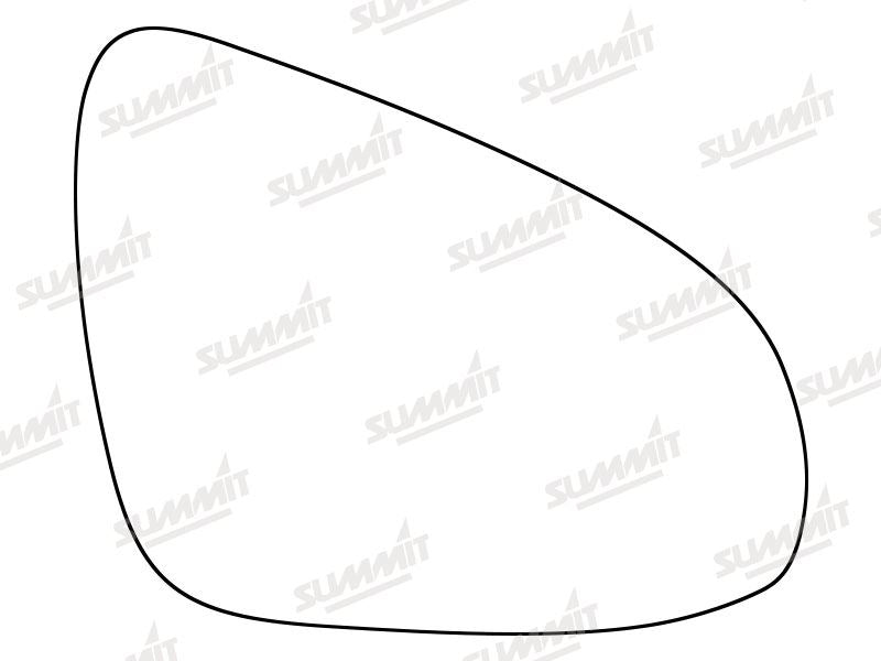 Summit Non-Heated Base Plate With Standard Mirror Glass fits Toyota Aygo 14 on RHS - Summit - My Roof Bars