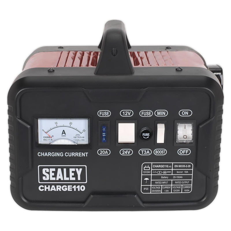 Sealey Battery Charger 14Amp 12V/24V 230V CHARGE110 - Sealey - My Roof Bars