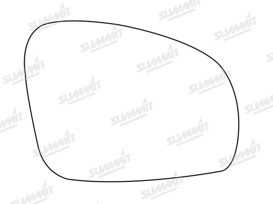 Summit Stick-On Standard Mirror Glass fits Skoda Fabia Roomster RHS - Summit - My Roof Bars