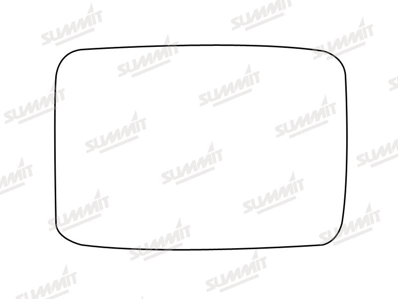 Summit Stick-On Standard Mirror Glass fits VW Golf Mk2 LHS - Summit - My Roof Bars