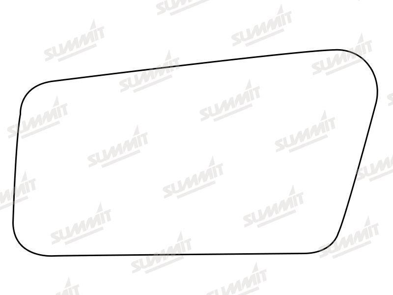 Summit Stick-On Standard Mirror Glass fits Hyundai Pony LHS - Summit - My Roof Bars
