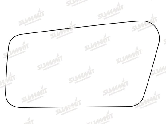 Summit Stick-On Standard Mirror Glass fits Hyundai Pony LHS - Summit - My Roof Bars