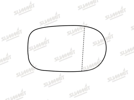 Summit Stick-On Standard Mirror Glass fits Alfa Romeo 166 97 to 07 LHS & RHS - Summit - My Roof Bars