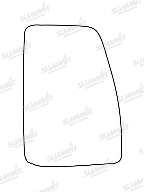Summit Stick-On Commercial Mirror Glass fits Ford Transit Custom 12 to 17 RHS - Summit - My Roof Bars