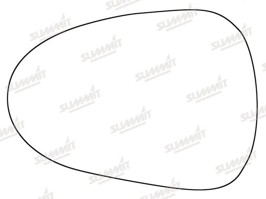 Summit Stick-On Standard Mirror Glass fits Seat Ibiza Exeo 08 on LHS - Summit - My Roof Bars