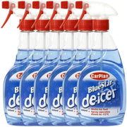 6x CarPlan Blue Star De Icer De-Icer Trigger Spray Winter Car 500ml - CarPlan - My Roof Bars