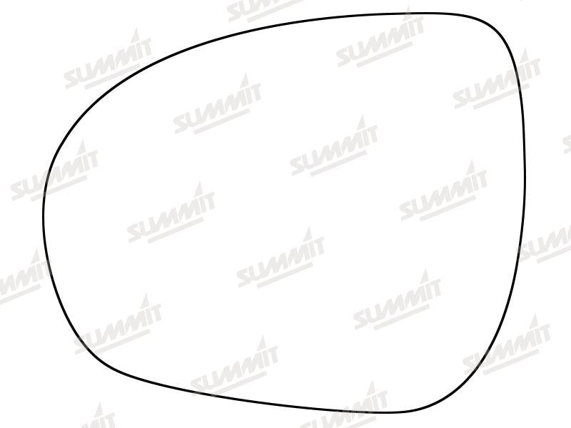 Summit Stick-On Standard Mirror Glass fits Fiat 500X 15 on LHS - Summit - My Roof Bars