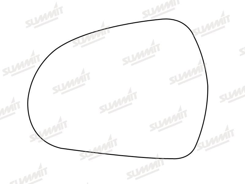 Summit Heated Base Plate With Standard Mirror Glass fits Peugeot 207, 207cc, 308 LHS - Summit - My Roof Bars