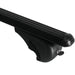 Roof Bars Rack Aluminium Black fits Vauxhall Zafira Life 2019- For Raised Rails - Summit - My Roof Bars