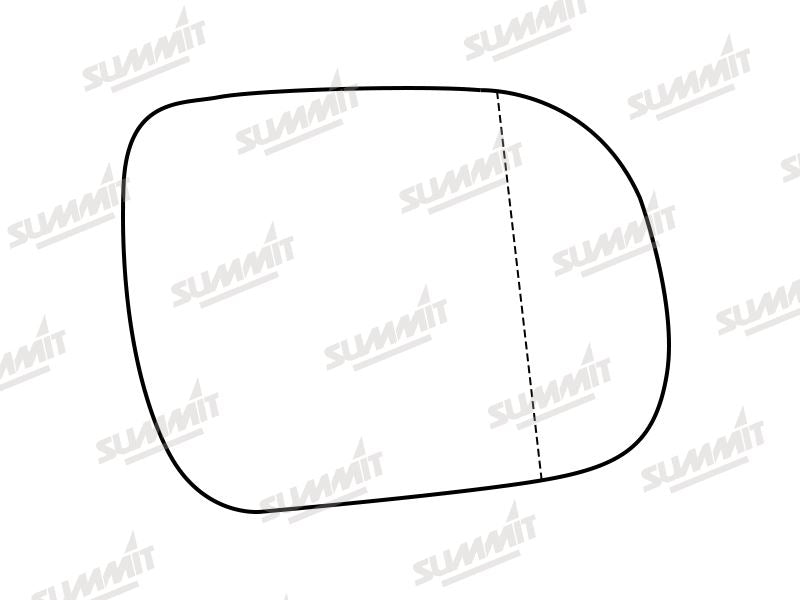 Summit Stick-On Aspheric Mirror Glass fits Toyota Hilux 05 to 16 RHS - Summit - My Roof Bars