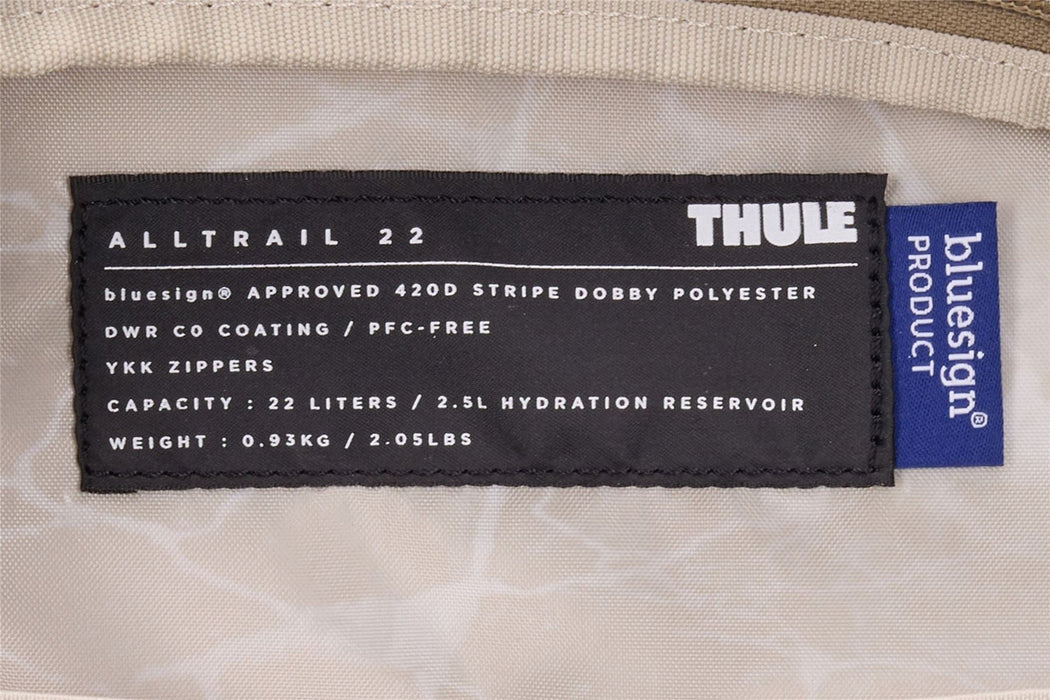 Thule AllTrail hydration pack 22L Faded Khaki tan - Thule - My Roof Bars