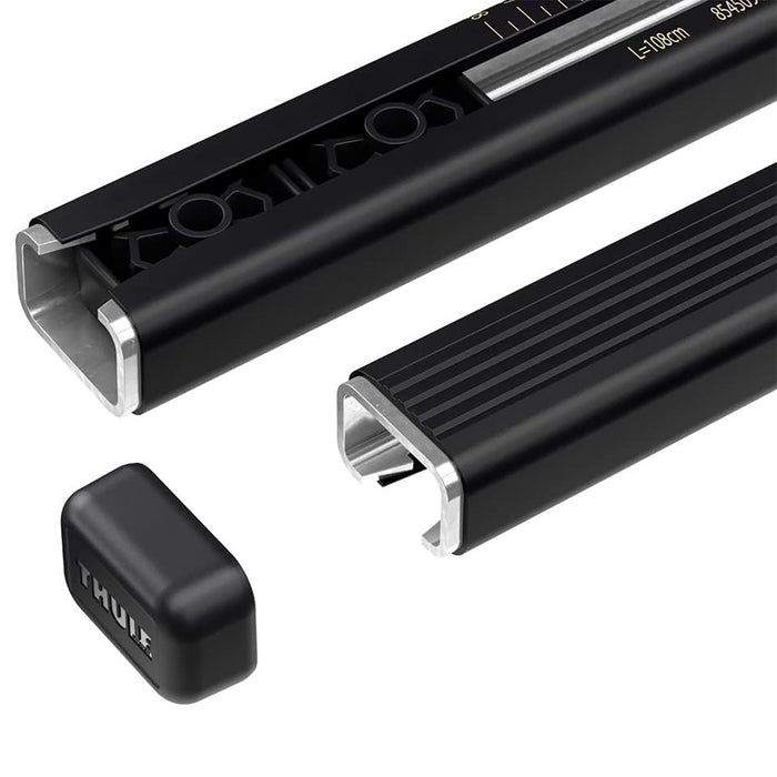 Thule SquareBar Evo Roof Bars Black fits Mitsubishi Triton 2024- 4 doors with Normal Roof - Thule - My Roof Bars