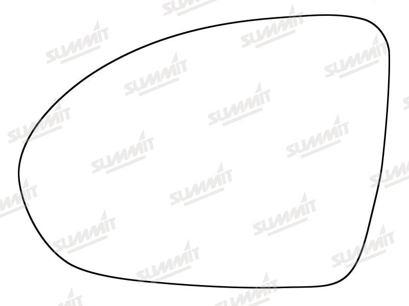 Summit Stick-On Standard Mirror Glass fits Smart Forfour 04 to 06 LHS - Summit - My Roof Bars