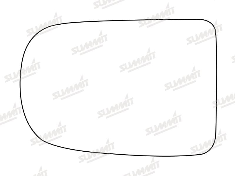 Summit Stick-On Standard Mirror Glass fits Daihatsu Mira LHS - Summit - My Roof Bars