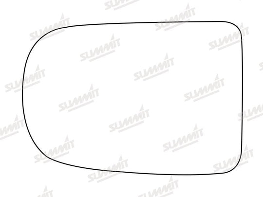 Summit Stick-On Standard Mirror Glass fits Daihatsu Mira LHS - Summit - My Roof Bars