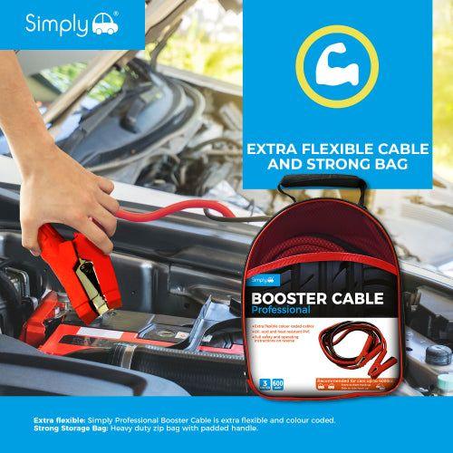 800 AMP 5m Professional Car Jump Leads Cables Heavy Duty Battery Starter Booster Van Truck - Simply - My Roof Bars