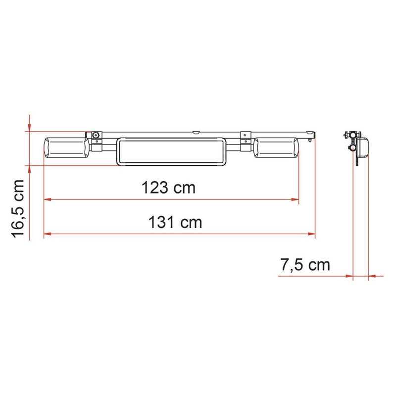 Fiamma Licence Plate Carrier (06146C01-)