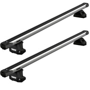 Thule SlideBar Evo Roof Bars Aluminum fits Jeep Commander 2022- 5 doors with Flush Rails - Thule - My Roof Bars