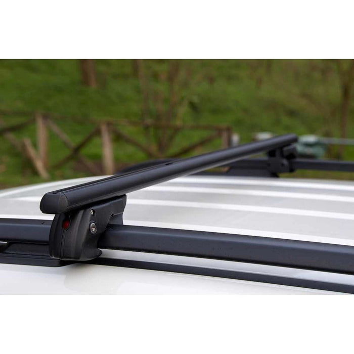 Menabo Shermon Black Raised Rail Roof Bars 1180mm (90kg Max.) - Menabo - My Roof Bars