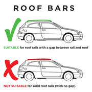 Summit Roof Bars fits BMW 3 Series Touring E46 1999-2005 Estate 5D w Railing - Summit - My Roof Bars