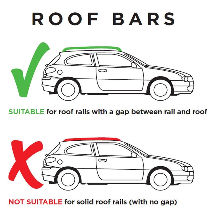 Summit Roof Bars fits BMW 3 Series Touring E46 1999-2005 Estate 5D w Railing - Summit - My Roof Bars