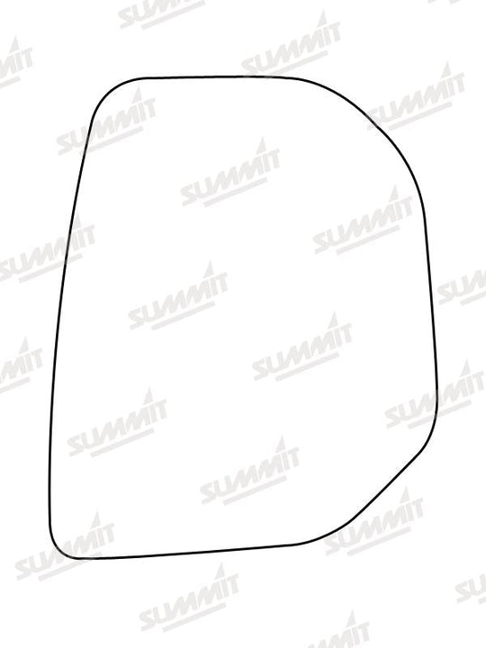 Summit Heated Base Plate With Commercial Mirror Glass fits Peugeot Partner, Citroen Berlingo RHS - Summit - My Roof Bars