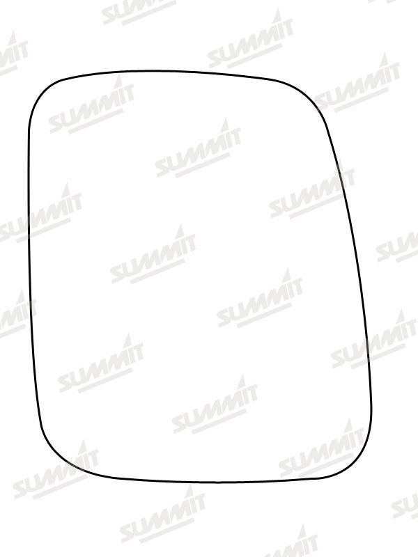 Summit Stick-On Commercial Mirror Glass fits VW Transporter 90 on RHS - Summit - My Roof Bars