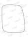 Summit Stick-On Commercial Mirror Glass fits VW Transporter 90 on RHS - Summit - My Roof Bars