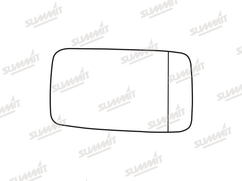 Summit Stick-On Aspheric Mirror Glass fits VW Golf Mk3 Inc Cabriolet 92 to 99 RHS - Summit - My Roof Bars