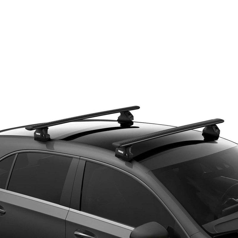 Thule WingBar Evo Roof Bars Black fits Land Rover Defender 130 7-seater 2022- 5 doors with T-Profile - Thule - My Roof Bars