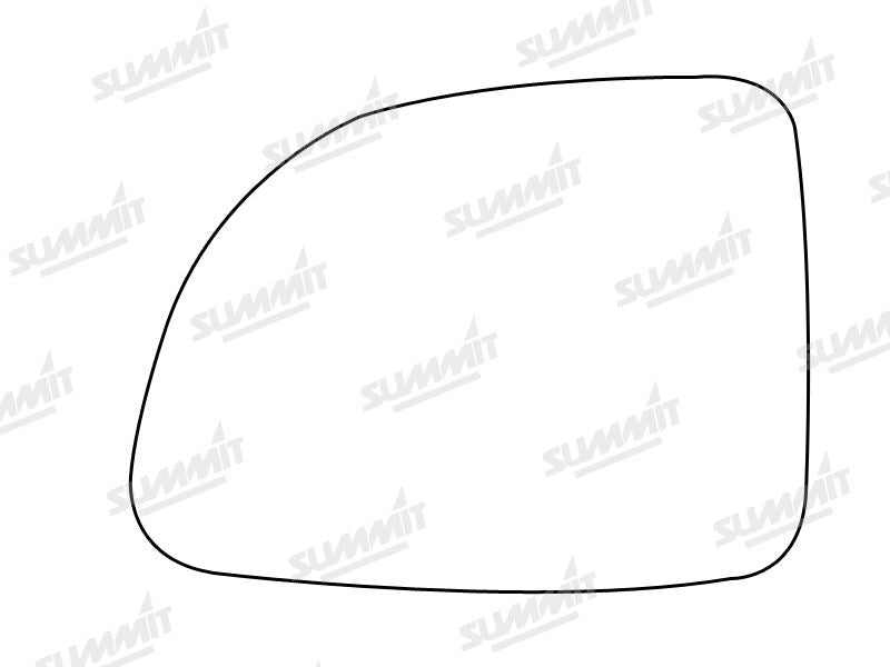 Summit Stick-On Standard Mirror Glass fits Renault Clio LHS - Summit - My Roof Bars