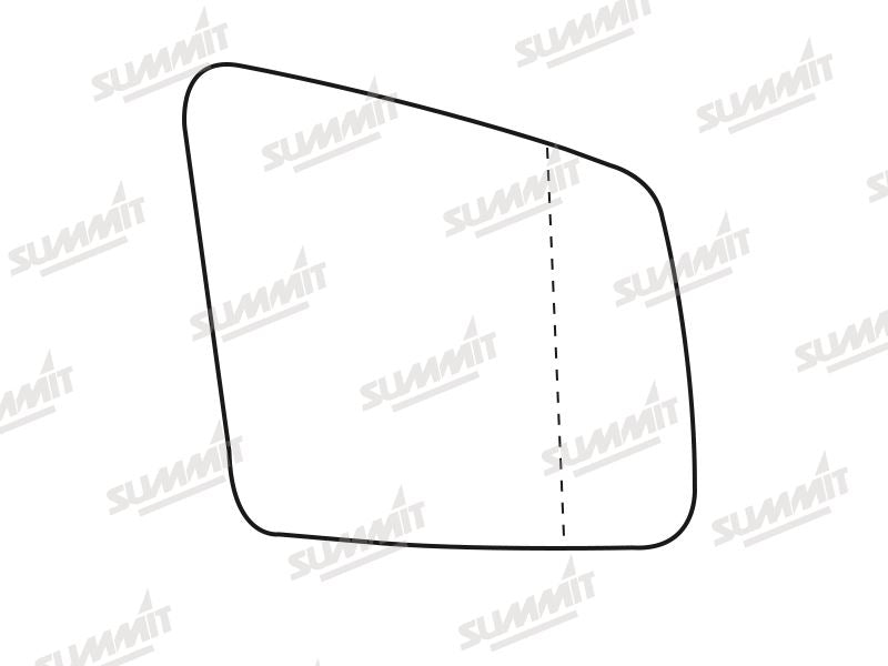 Summit Heated Base Plate With Blind Spot Mirror Glass fits Mercedes R Class 11 to 16 RHS - Summit - My Roof Bars