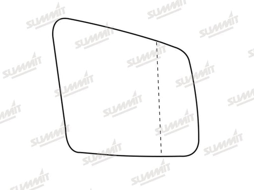 Summit Heated Base Plate With Blind Spot Mirror Glass fits Mercedes R Class 11 to 16 RHS - Summit - My Roof Bars