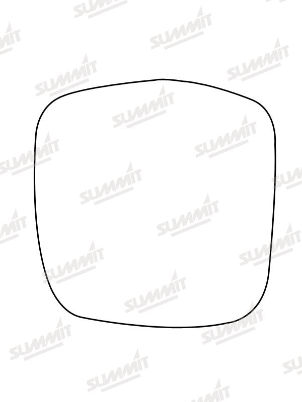 Summit Stick-On Standard Mirror Glass fits Toyota Landcruiser Colorado LHS - Summit - My Roof Bars