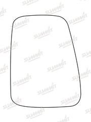 Summit Stick-On Commercial Mirror Glass fits Renault Extra 92 to 00 LHS - Summit - My Roof Bars