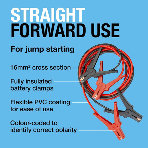 Ring Automotive - RBC160 Insulated Jump Leads, 300A, 3m - Ring Automotive - My Roof Bars