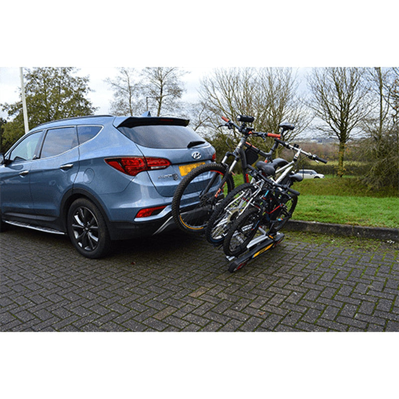 Maypole Towball Mounted Car Rear Tow Bar Cycle Holder 3 Bike Carriers 45kg Load