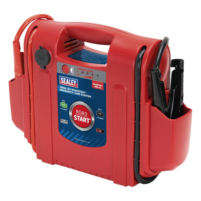 Sealey RoadStartï Emergency Jump Starter 12V 1000 Peak Amps RS1 - Sealey - My Roof Bars