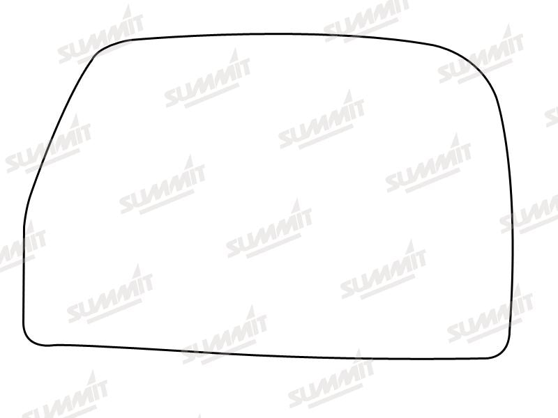 Summit Non-Heated Base Plate With Lower Blind-Spot Mirror Glass fits Iveco Daily RHS - Summit - My Roof Bars