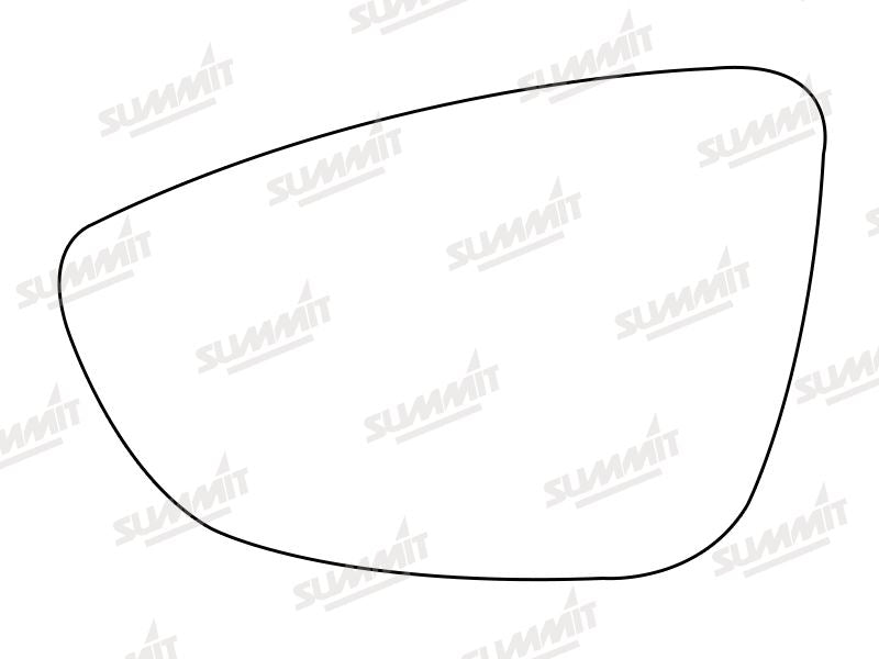 Summit Stick-On Aspheric Mirror Glass fits VW Passat Scirocco LHS - Summit - My Roof Bars
